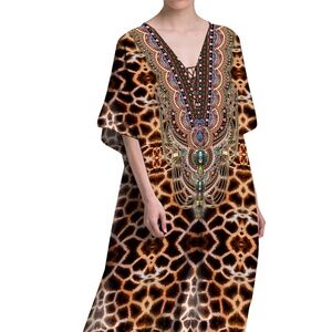 Animal Print Kaftan - Maxi Kaftan 75% OFF - Brand NEW